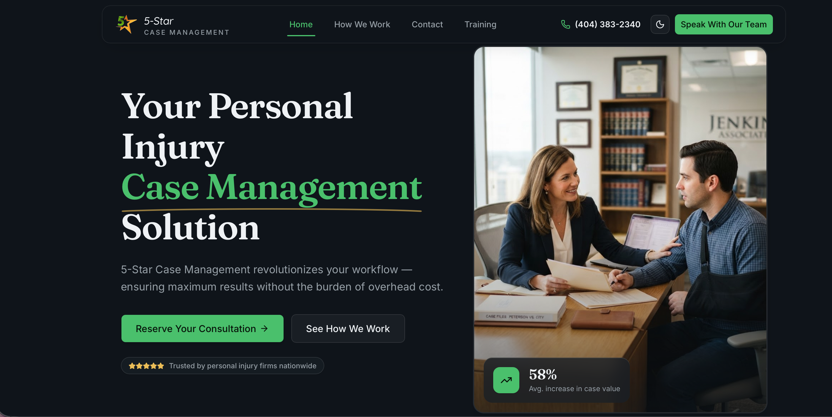 5-Star Case Management desktop preview